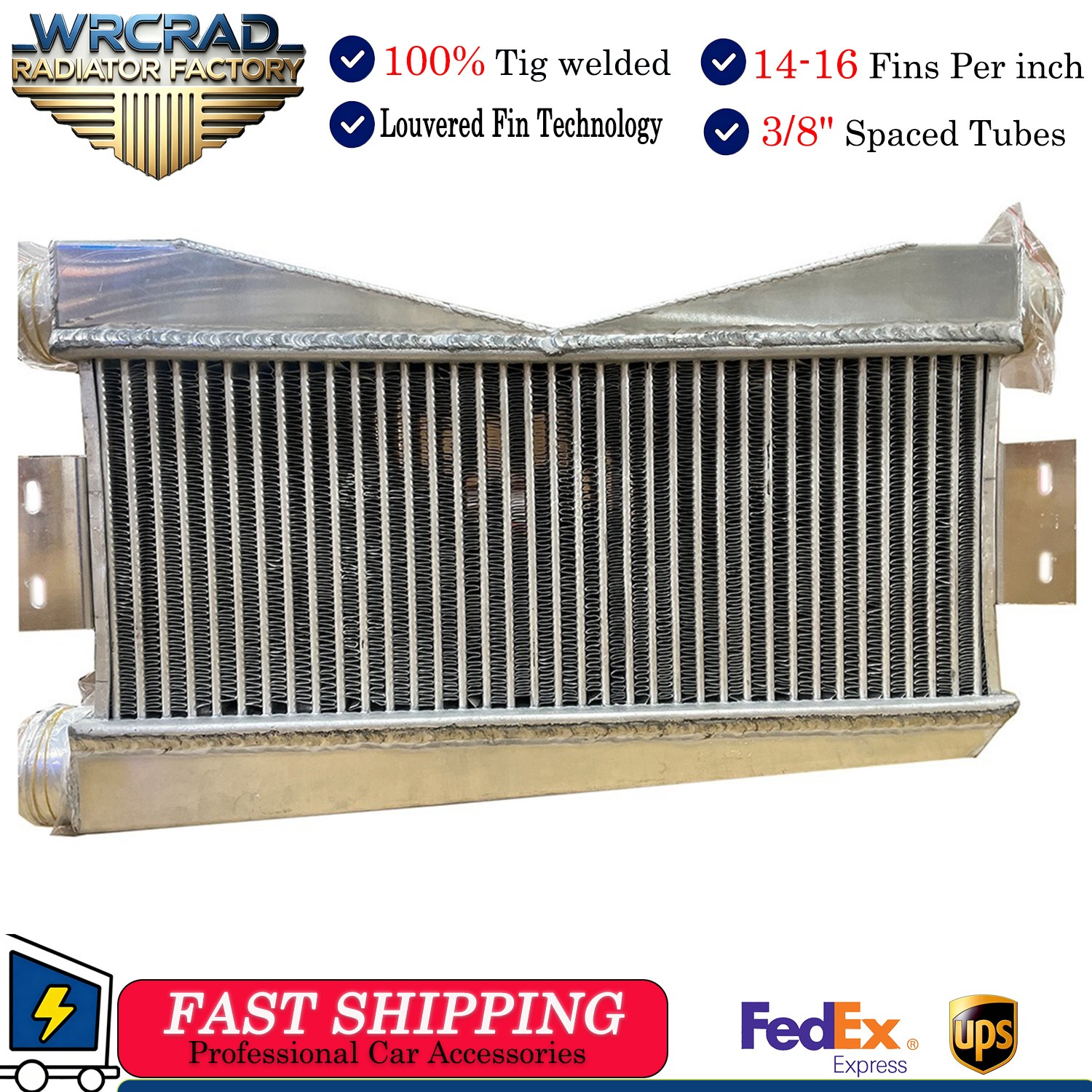 Turbo Intercooler Aluminum Universal FMIC Bar & Plate Twin 24