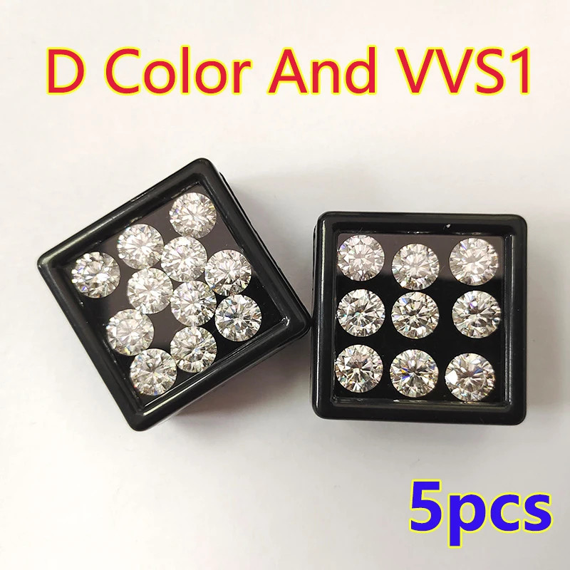 GRA Certified Loose Moissanite Stones D Color VVS1 All Sizes 5-100Pcs GRA Certified Loose Moissanite Stones D Color VVS1 All Sizes 5-100Pcs
