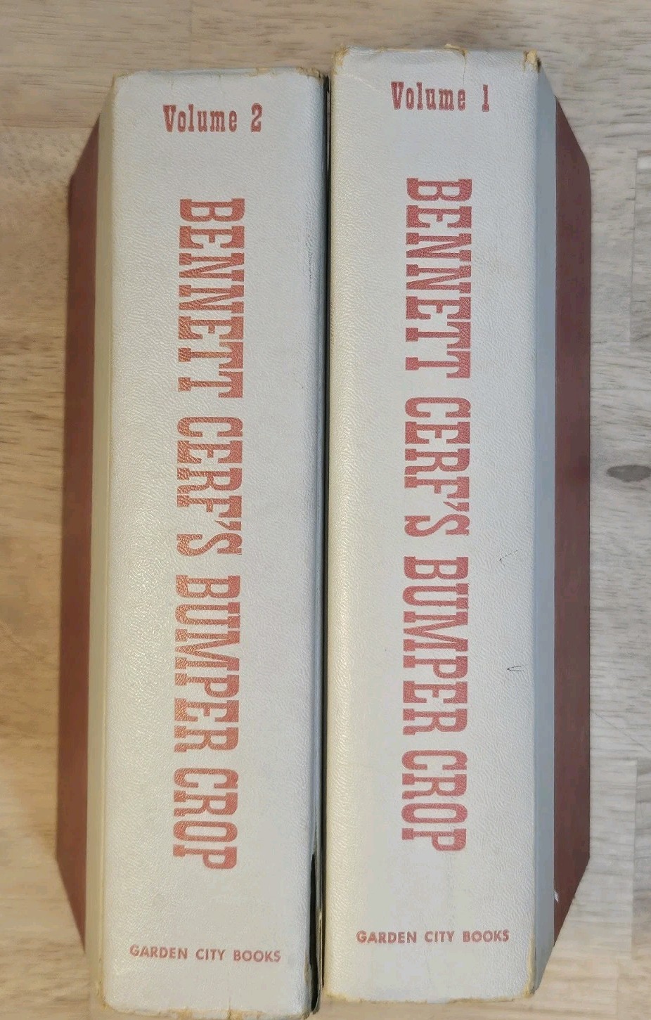 Vintage Bennett Cerf\'s Bumper Crop Hardcover 2 Volume Set 1956 Garden City Books Vintage Bennett Cerf\'s Bumper Crop Hardcover 2 Volume Set 1956 Garden City Books
