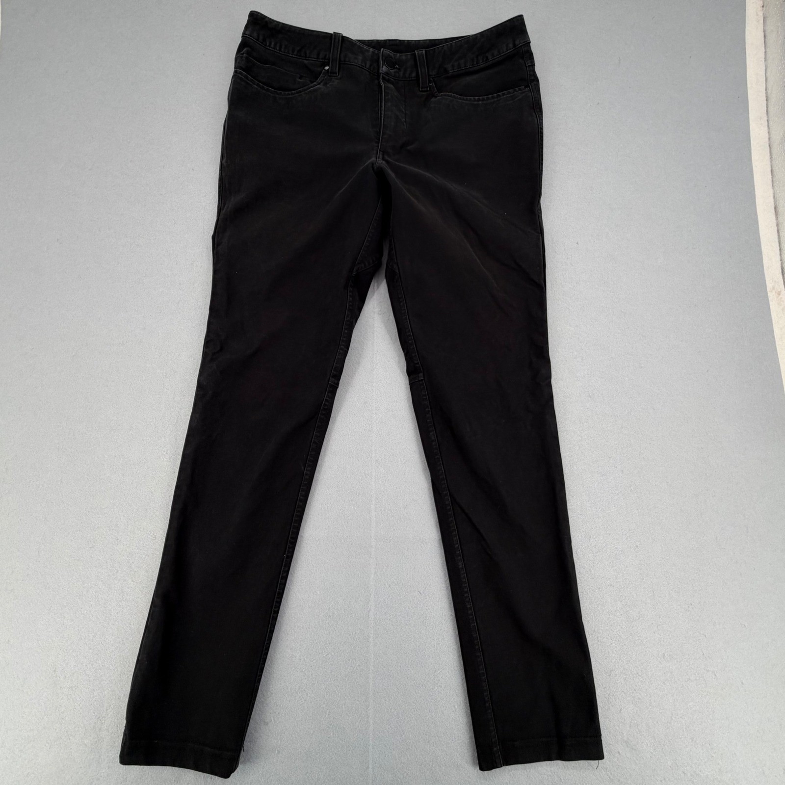 Lululemon ABC Pant Classic Black 5 Pocket Chino Men 32 Stretch Casual Trousers