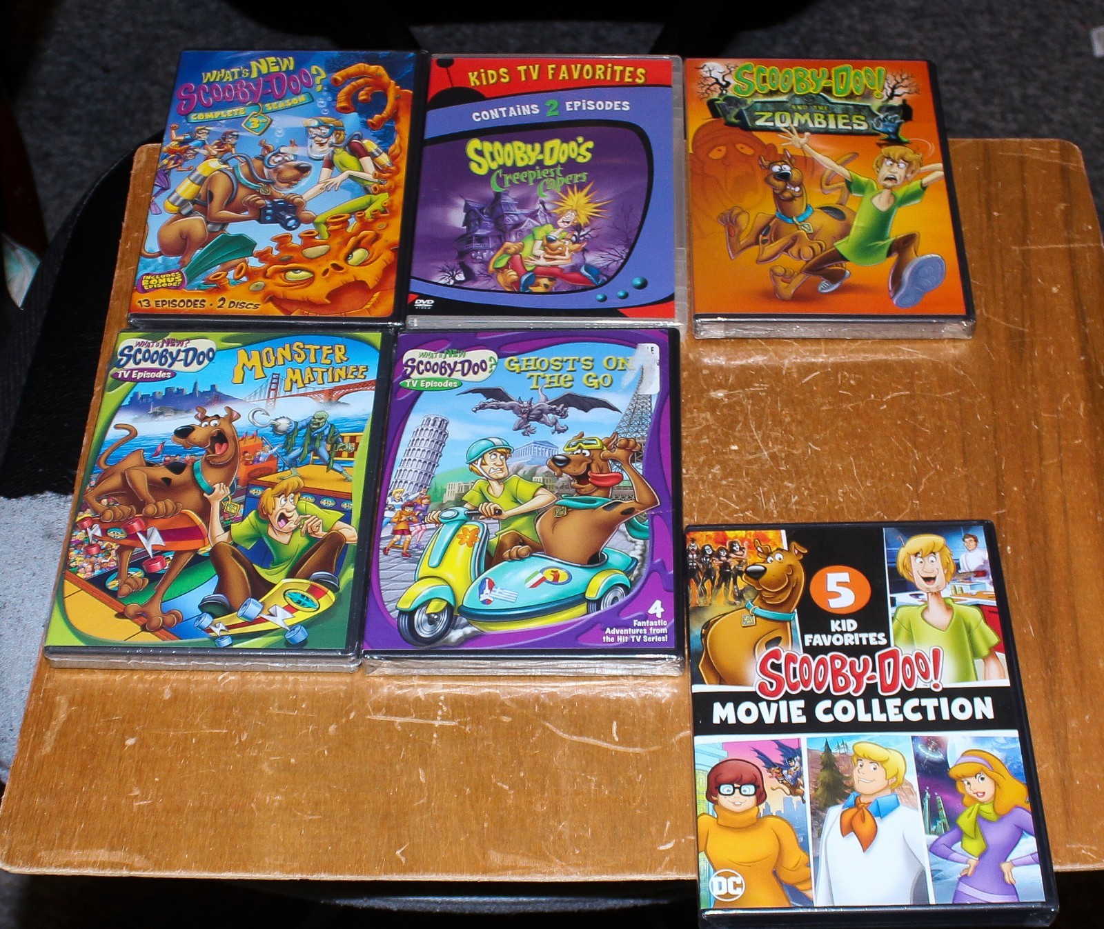 LARGE SCOOBY-DOO CARTOONS & TV DVD LOT OF 6, ALL NEW & SEALED
