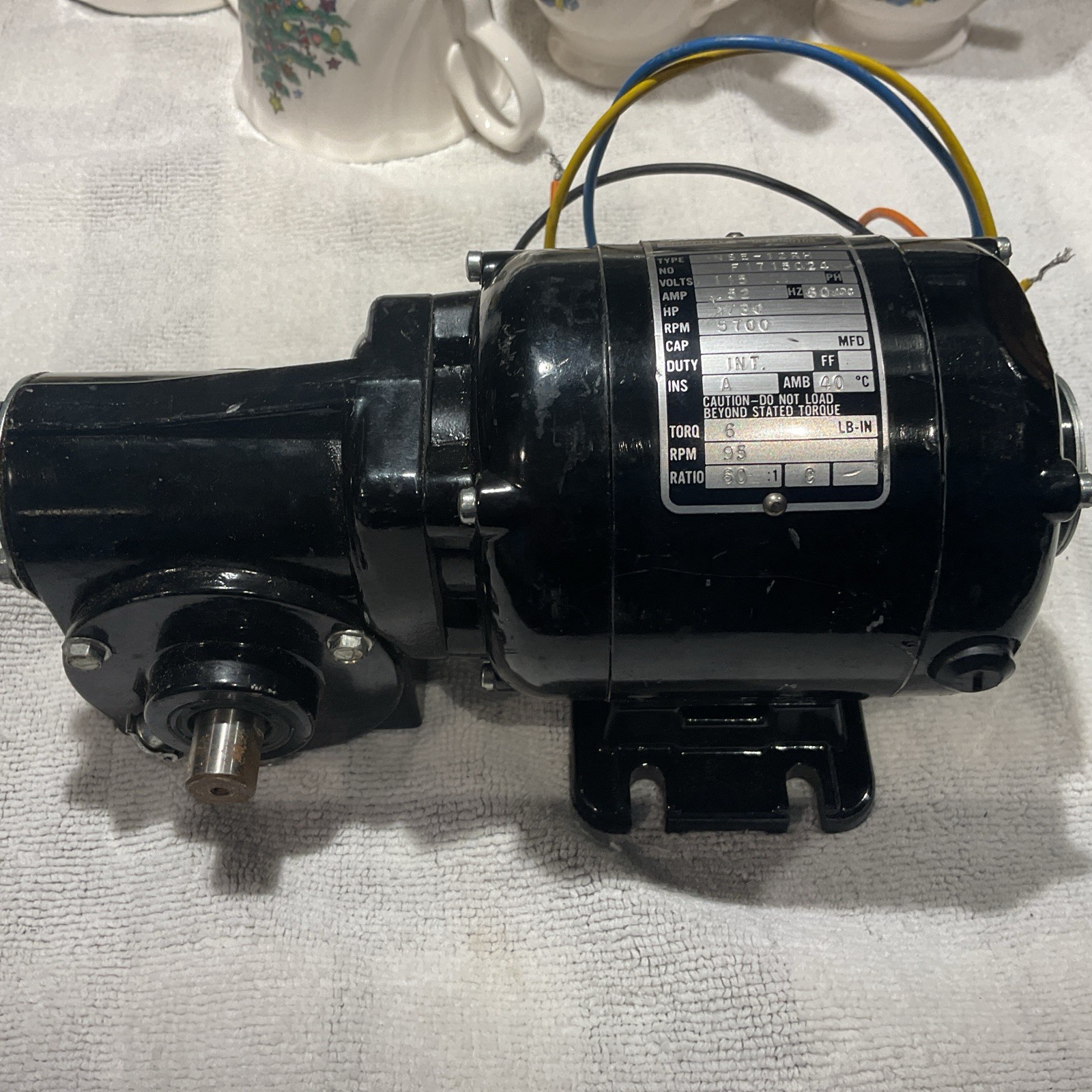 Bodine Electric Co NSE-12RH Speed Reducer Motor Untested Bodine Electric Co NSE-12RH Speed Reducer Motor Untested