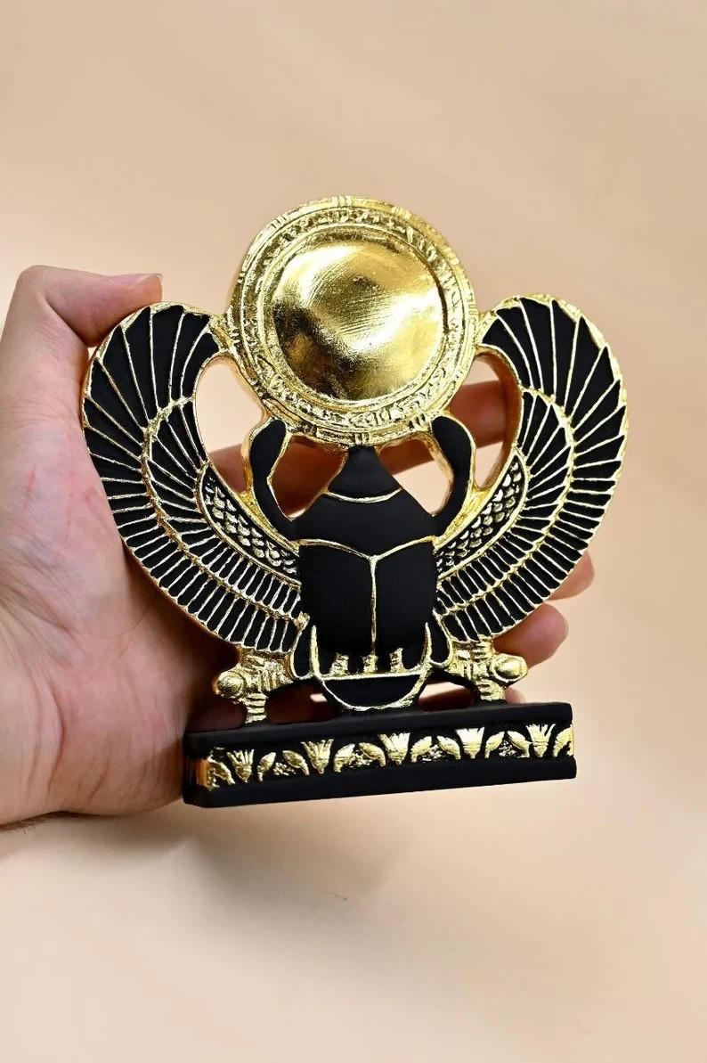 AUTHENTIC ANCIENT EGYPTIAN ANTIQUE Winged Scarab With Pharaonic Inscriptions BC AUTHENTIC ANCIENT EGYPTIAN ANTIQUE Winged Scarab With Pharaonic Inscriptions BC