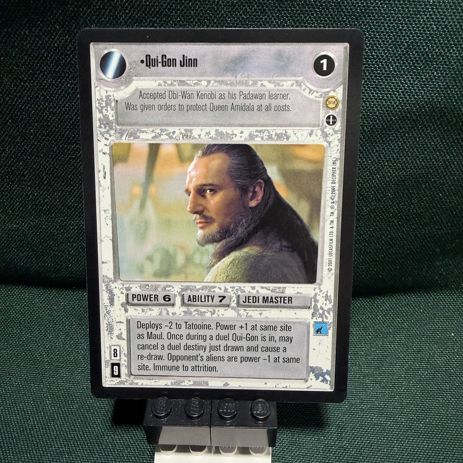 Star Wars CCG - Qui-Gon Jinn - AI - Tatooine Alternate Image - SWCCG - Unplayed Star Wars CCG - Qui-Gon Jinn - AI - Tatooine Alternate Image - SWCCG - Unplayed