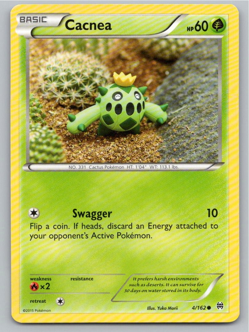2015 POKEMON CACNEA BREAKTHROUGH 4/162 C NM A89694 FREE S&H 2015 POKEMON CACNEA BREAKTHROUGH 4/162 C NM A89694 FREE S&H