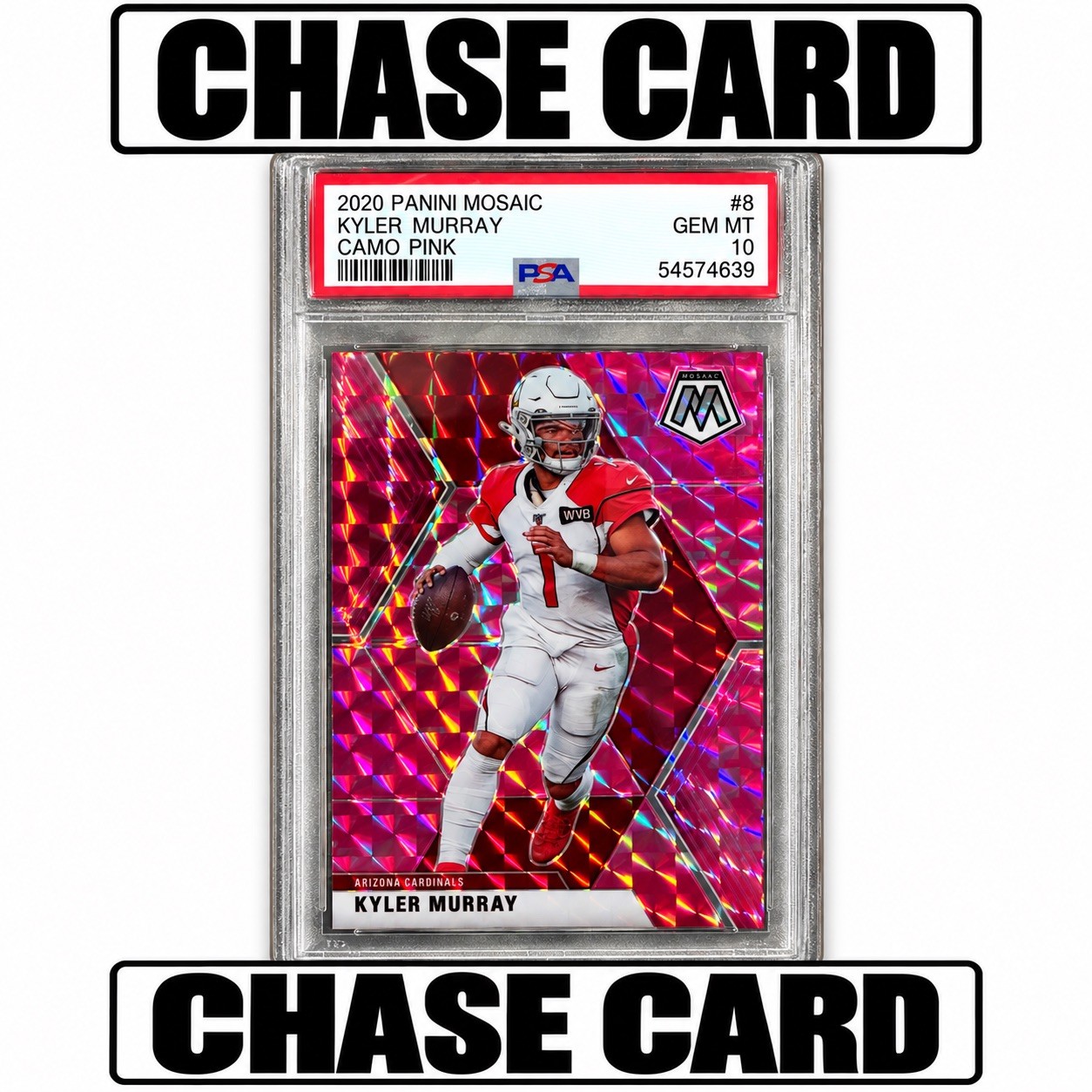 🔥Chase Card🔥Panini 2020 Mosaic Kyler Murray #8 Camo Pink Mosaic Prizm PSA 10