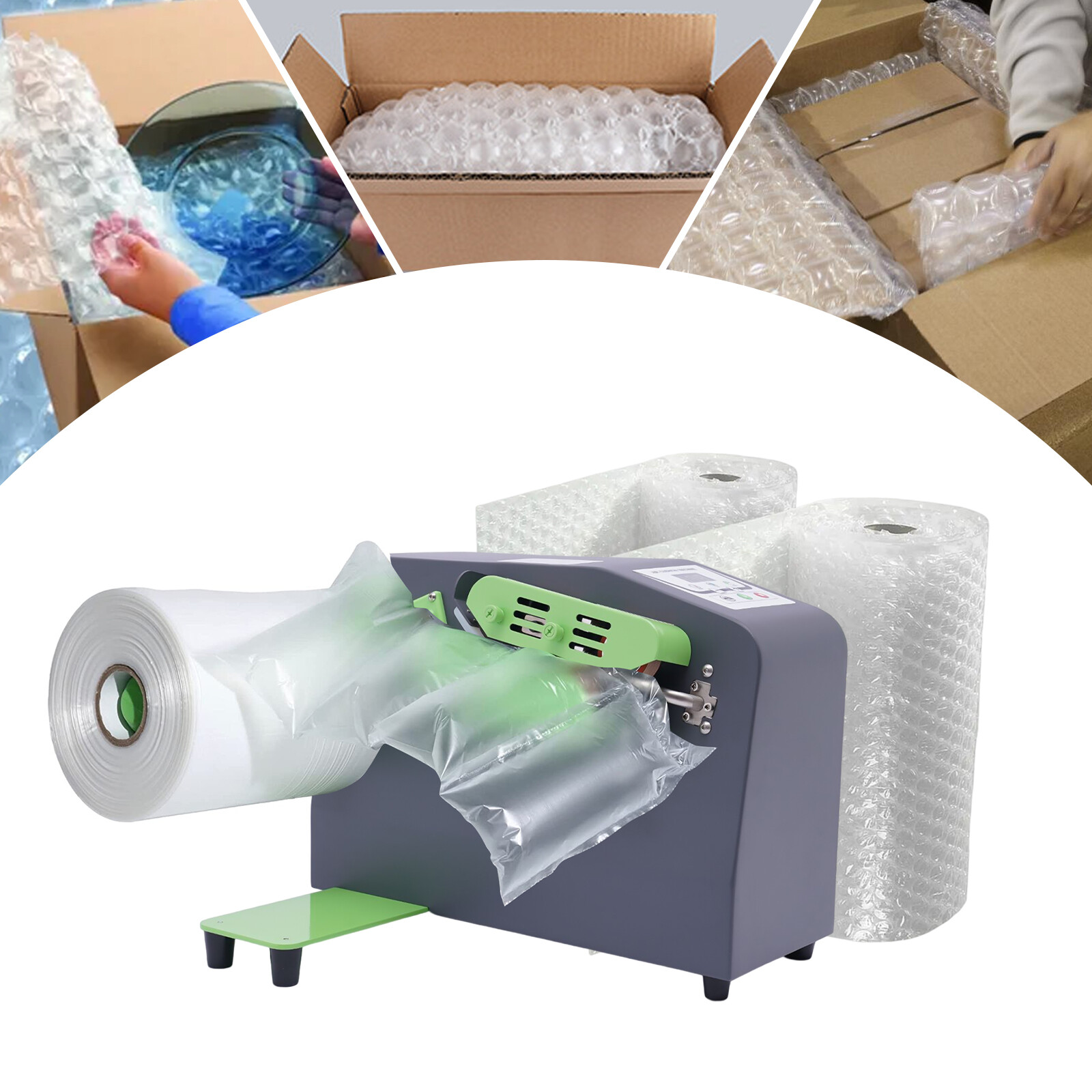 Air Bubble Maker Machine Bags Wrap Air Cushion Films Machine Air Pillow Inflator