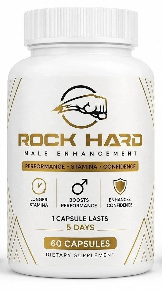 New Rock Hard Male Enhancement 60 Caps Performance Stamina Confidence Pack of 1