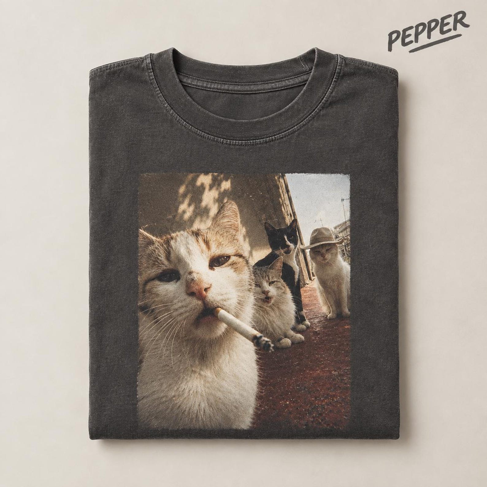 Smoking Cat Shirt, Vintage Cigarette Cat Tee Retro Funny Cat Smoking Cat Shirt, Vintage Cigarette Cat Tee Retro Funny Cat