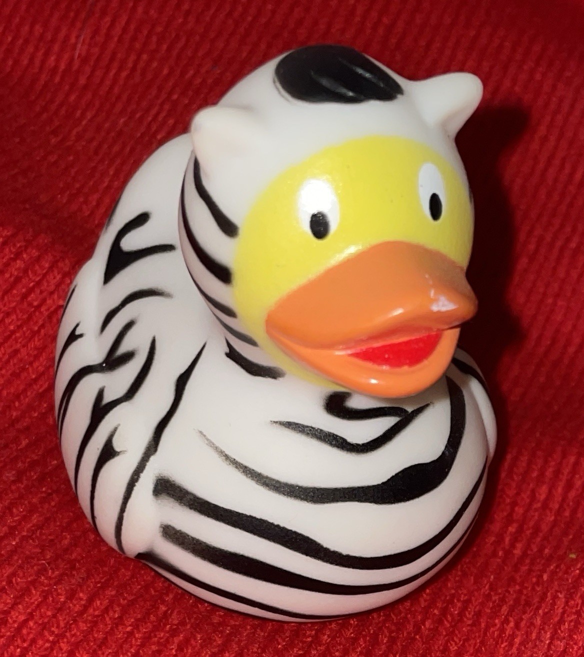 Vintage Zebra Rubber Duck. Rare Hard to Find Item (no Hype). Small 2” Ducky. Vintage Zebra Rubber Duck. Rare Hard to Find Item (no Hype). Small 2” Ducky.