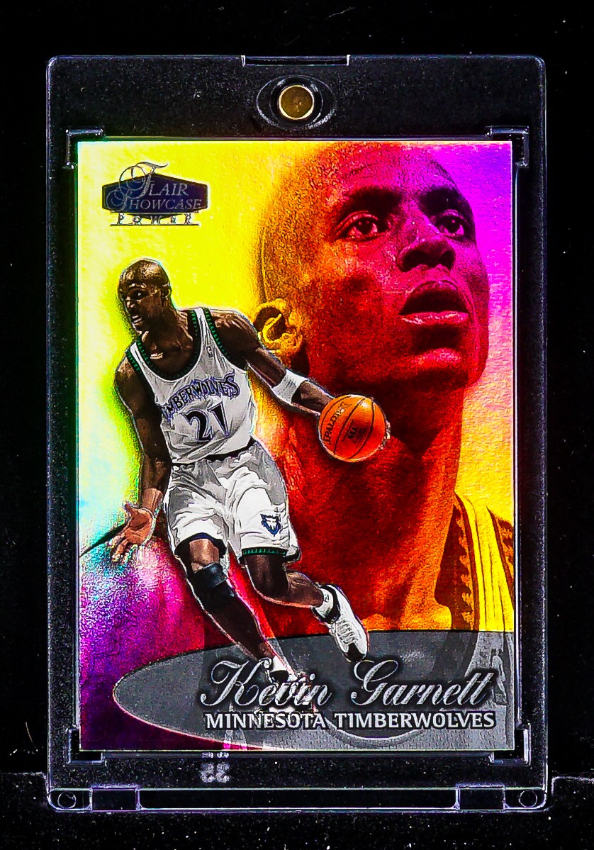 Kevin Garnett RARE SHOWCASE GOLD PORTRAIT HOLO CARD Minnesota Timberwolves HOF
