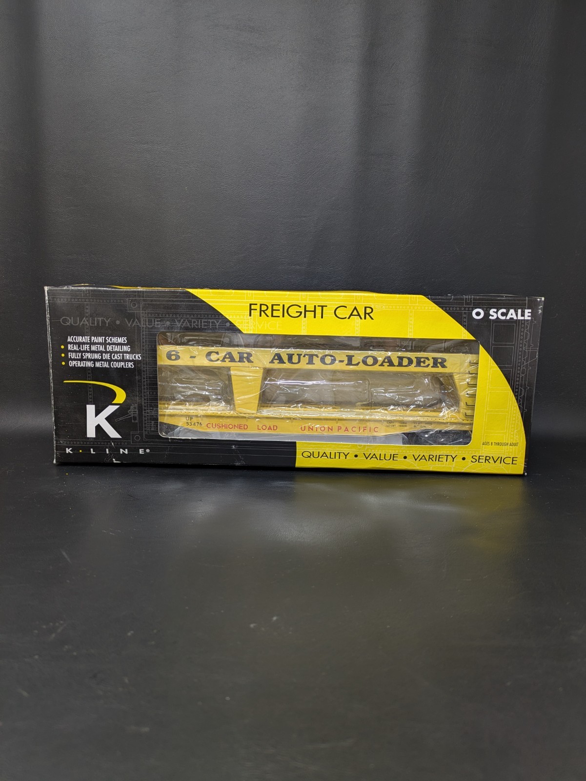 K-Line K694-2111 UP Scale Evans Auotloader 53476 O Gauge With Box (No Cars) K-Line K694-2111 UP Scale Evans Auotloader 53476 O Gauge With Box (No Cars)