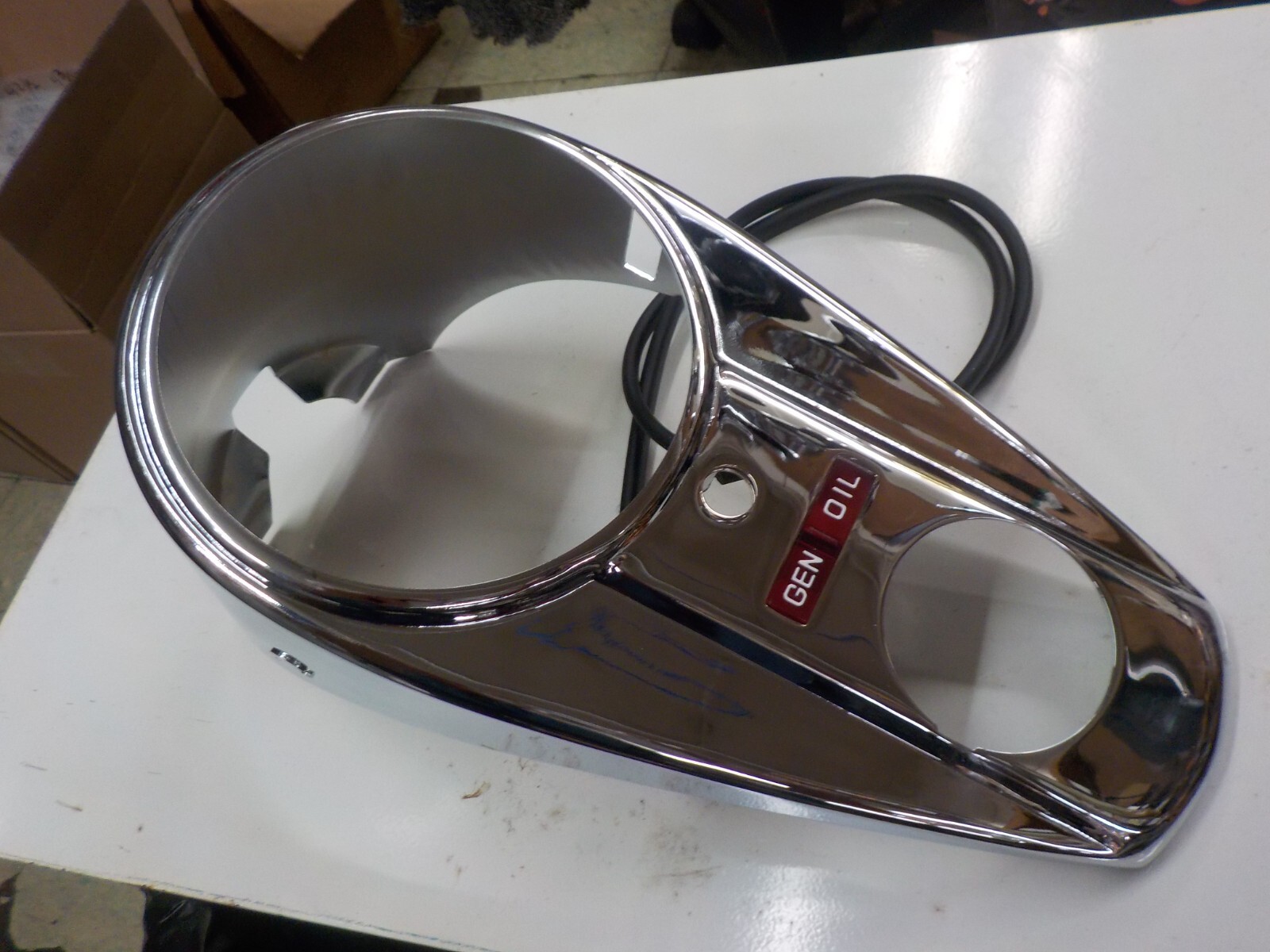 Chrome Two Light Dash Panel, 1947-1961, 71271-56