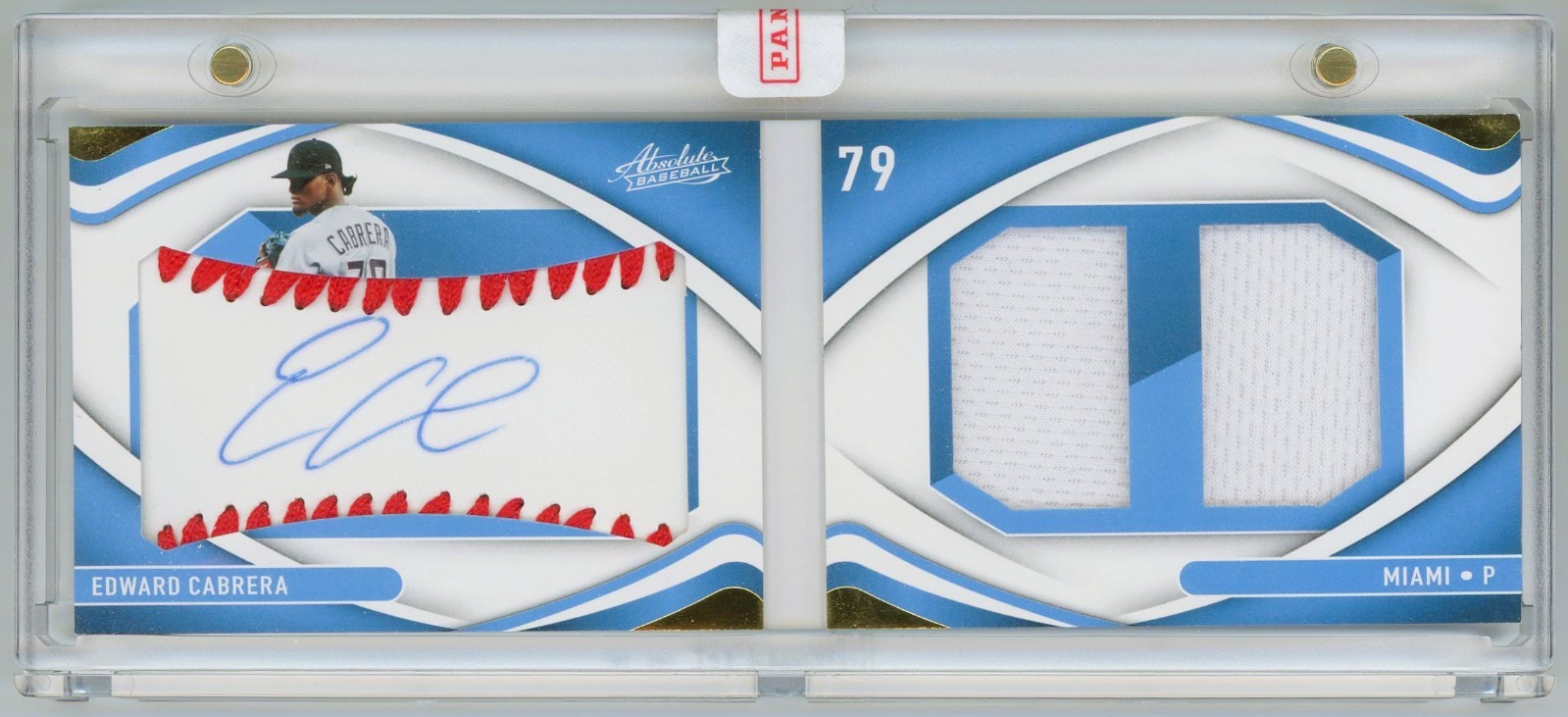 2022 Panini Absolute Edward Cabrera 83/99 RC Auto Material Booklet Signatures 2022 Panini Absolute Edward Cabrera 83/99 RC Auto Material Booklet Signatures