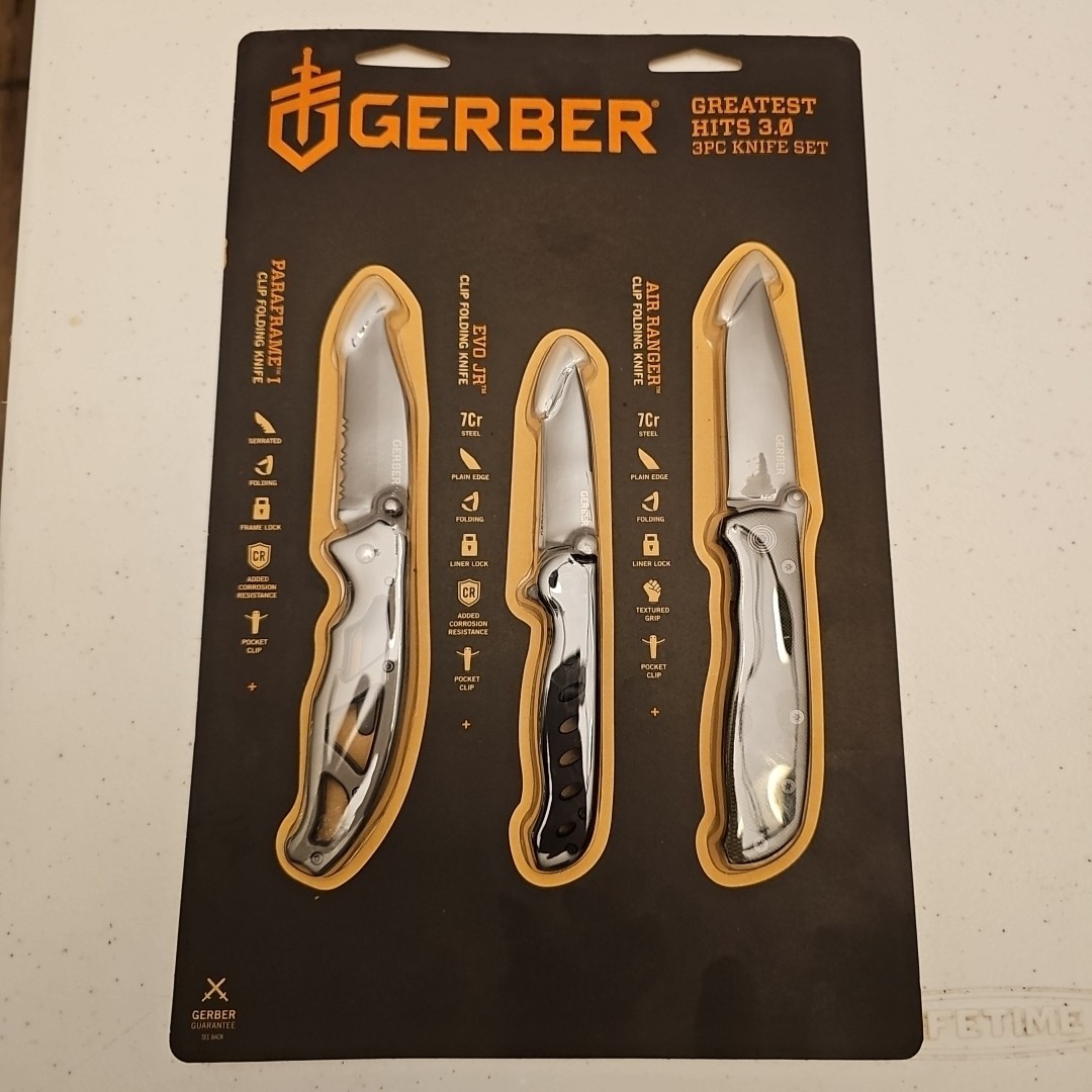 Gerber 3-Piece Folding Knife Set Gerber Gear Greatest Hits 3.0 Gerber 3-Piece Folding Knife Set Gerber Gear Greatest Hits 3.0