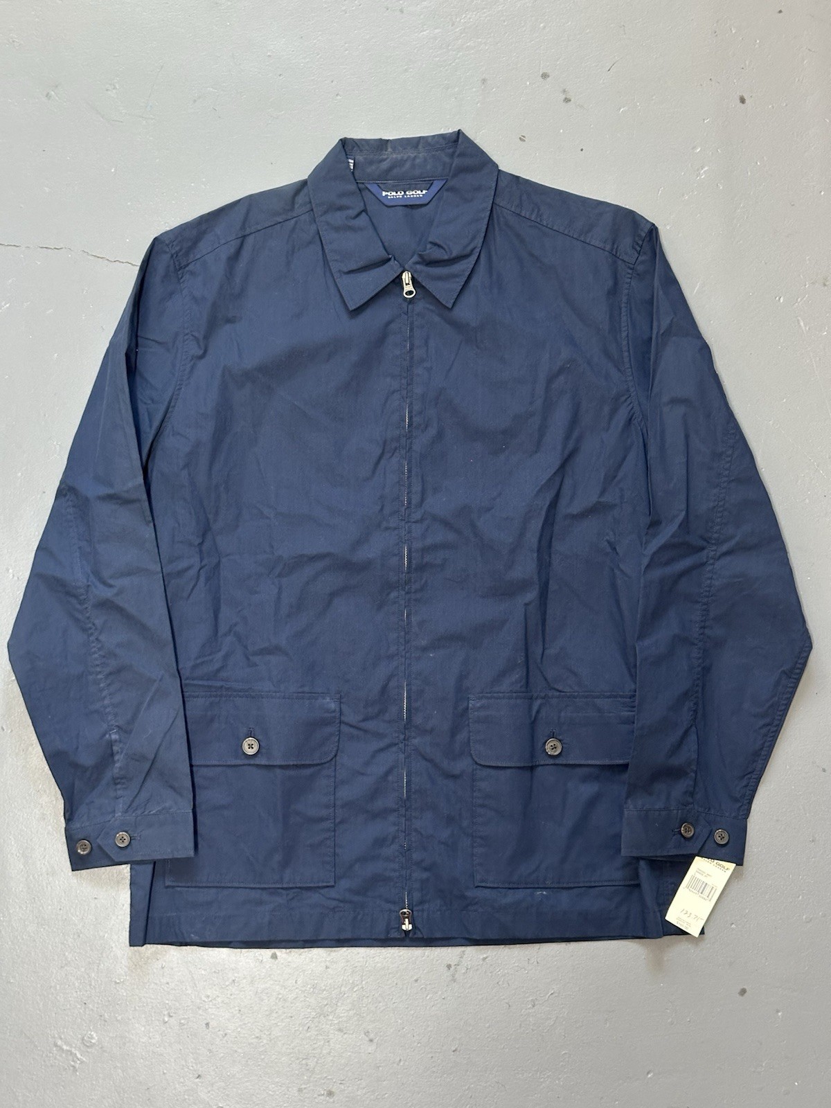 Vintage 90s Polo Golf Harrington Jacket NWT Large Long Navy Ralph Lauren Rare Vintage 90s Polo Golf Harrington Jacket NWT Large Long Navy Ralph Lauren Rare