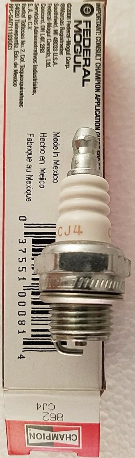 Champion Spark Plug CJ4 #862 862 BM7 BM7A BMR7A
