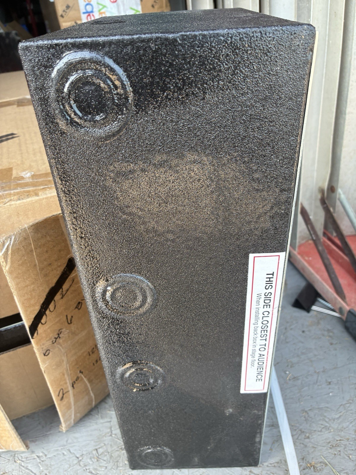 Ace Backstage Co. ISO104BBXW Double Wide Floor Stage Pocket Back Box - New Ace Backstage Co. ISO104BBXW Double Wide Floor Stage Pocket Back Box - New