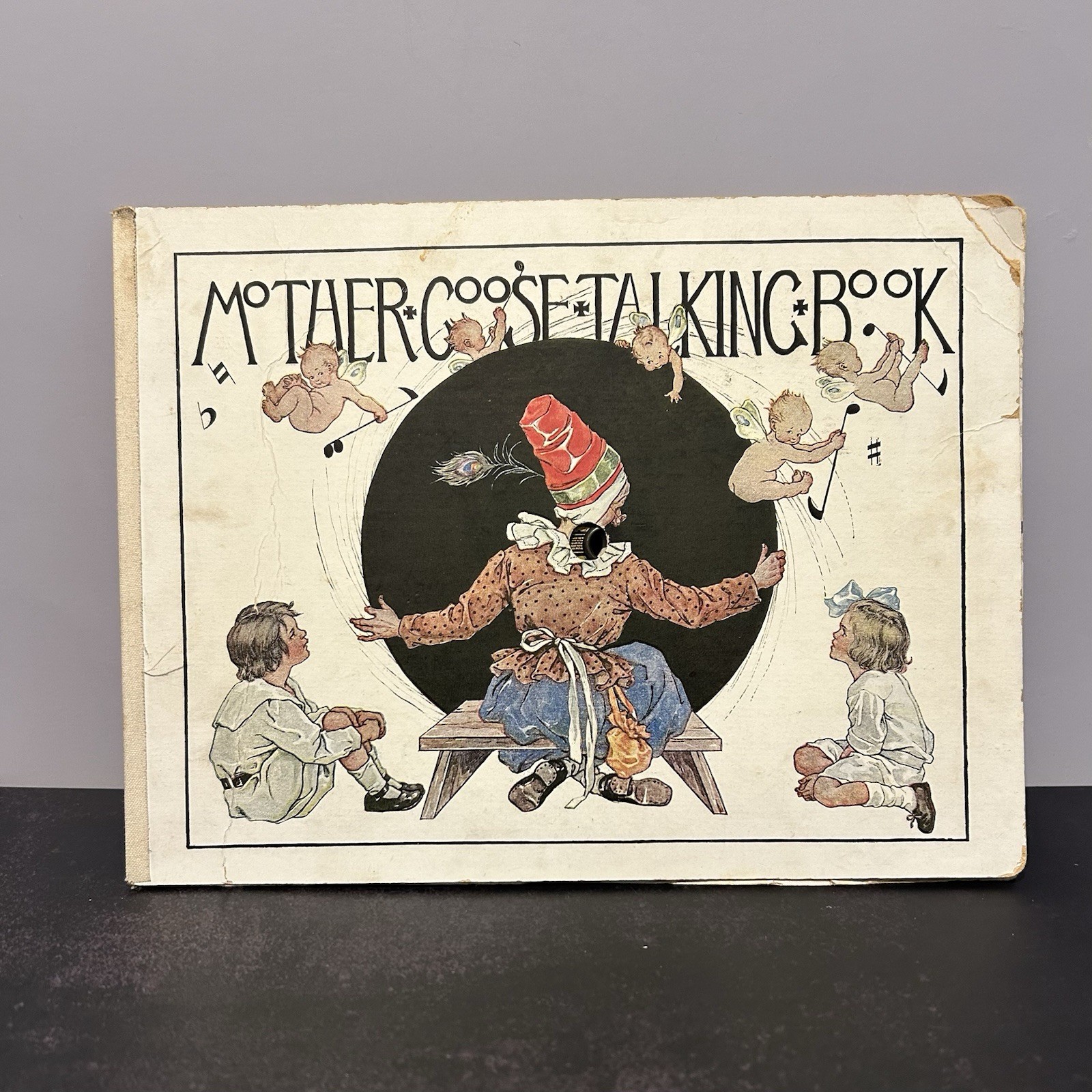 Antique 1918 Mother Goose Talking Book Co. Bo Peep Record Illustration CM Burd Antique 1918 Mother Goose Talking Book Co. Bo Peep Record Illustration CM Burd