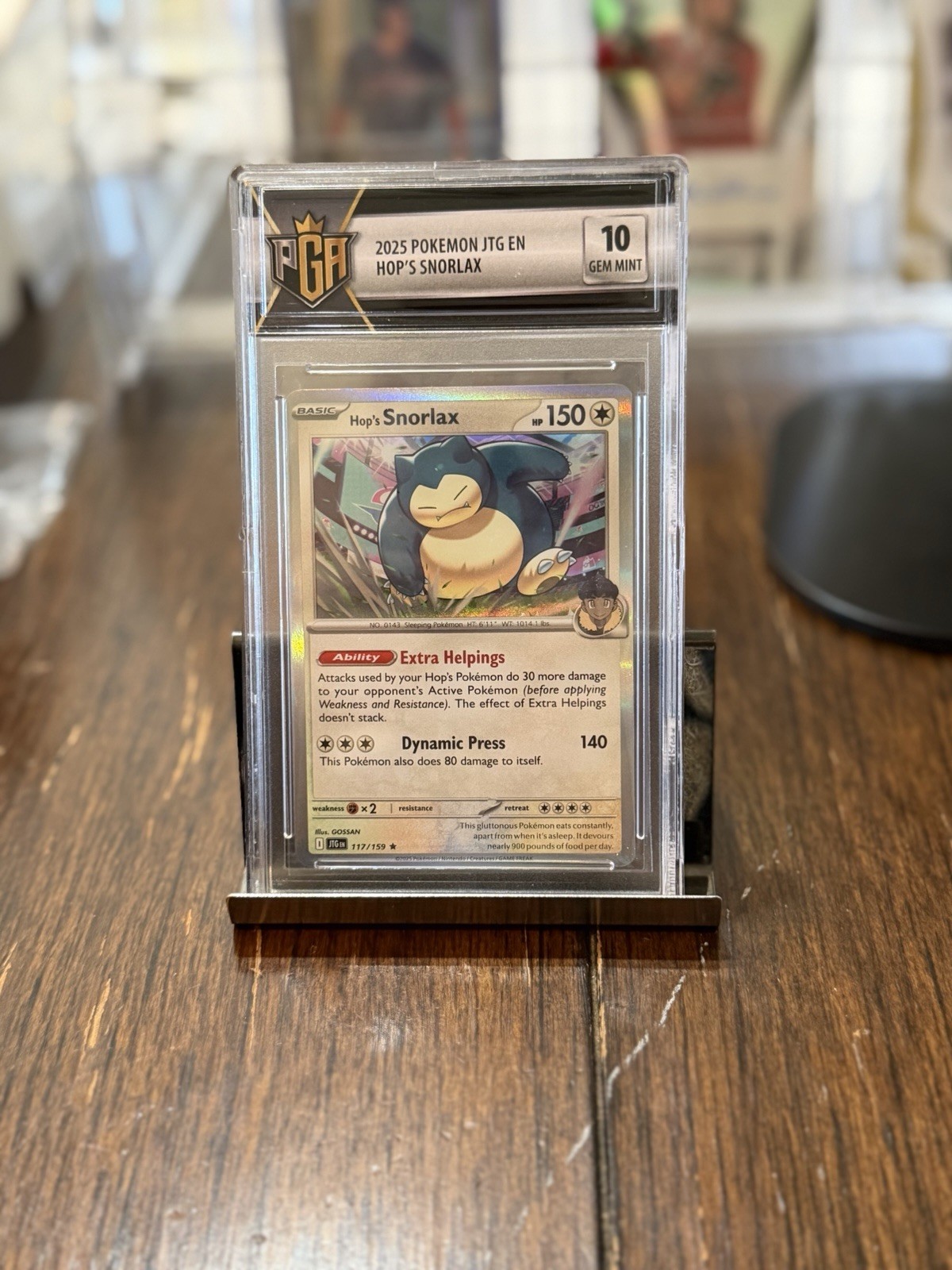 The Pokémon Company Hop's Snorlax 117/159 Sv09 Journey Together Holo Rare PGA