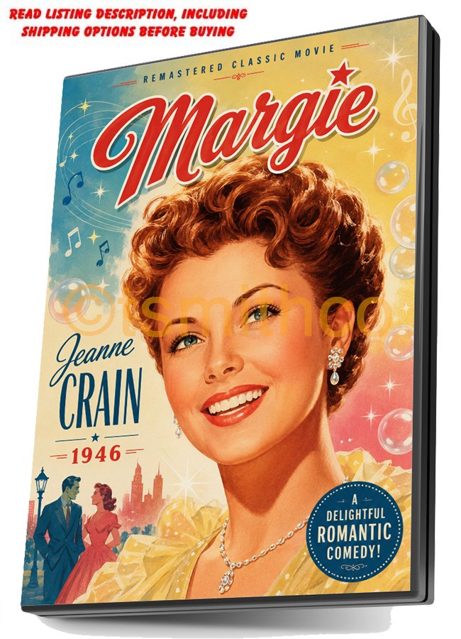 MARGIE 1946 JEANNE CRAIN REMASTERED CLASSIC COMEDY ROMANCE MUSICAL MOVIE DVD