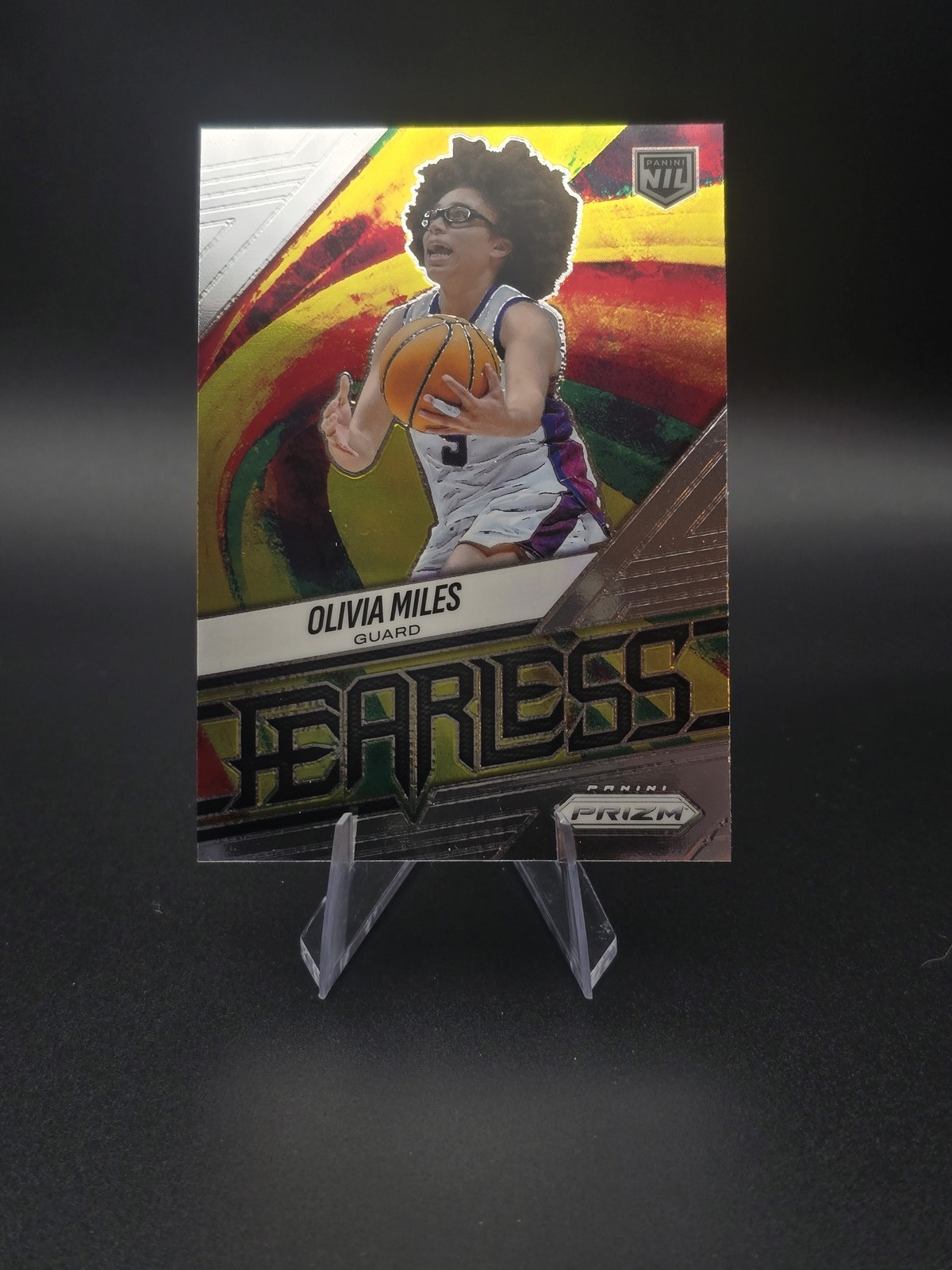2025-26 Panini Prizm #24 Olivia Miles Fearless 2025-26 Panini Prizm #24 Olivia Miles Fearless