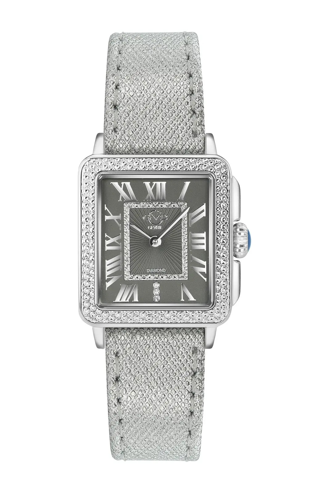 New GV2 Women\'s Watch Padova Swiss Diamond Leather, 28.5mm -0.014 ctw Gray New GV2 Women\'s Watch Padova Swiss Diamond Leather, 28.5mm -0.014 ctw Gray