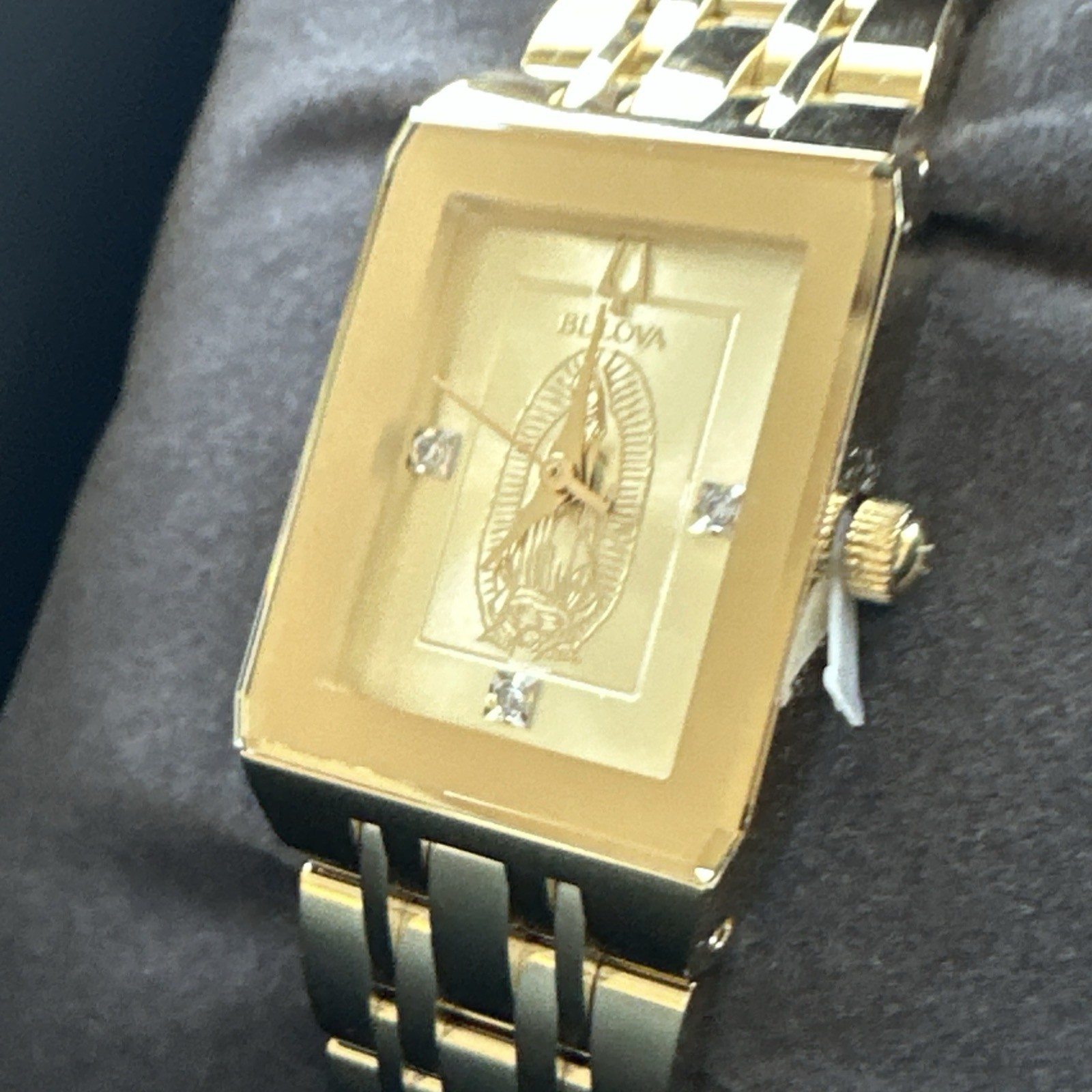 Bulova Our Lady Nuestra Señora De Guadalupe womens Diamond 97p140LG Bulova Our Lady Nuestra Señora De Guadalupe womens Diamond 97p140LG