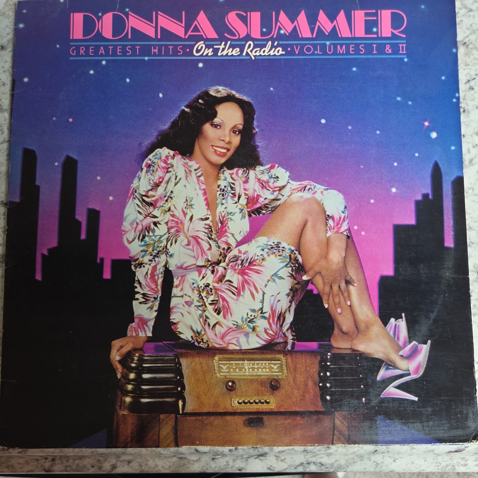 Donna Summer On The Radio Greatest Hits Volumes I & II 2LP Vinyl Record POSTER Donna Summer On The Radio Greatest Hits Volumes I & II 2LP Vinyl Record POSTER
