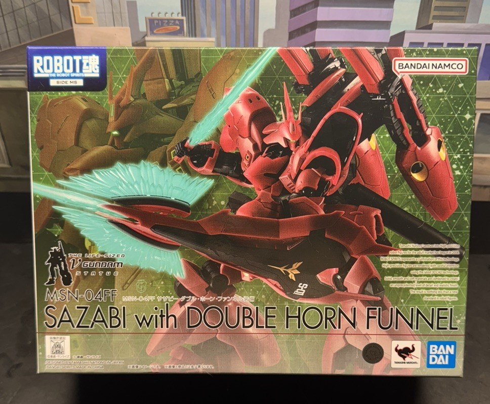 Premium BANDAI ROBOT SPIRITS SIDE MS MSN-04FF SAZABI with DOUBLE HORN FUNNEL