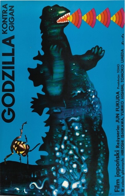 GODZILLA Movie Poster Gojira Monster Gigan Czech Polish Rare Art