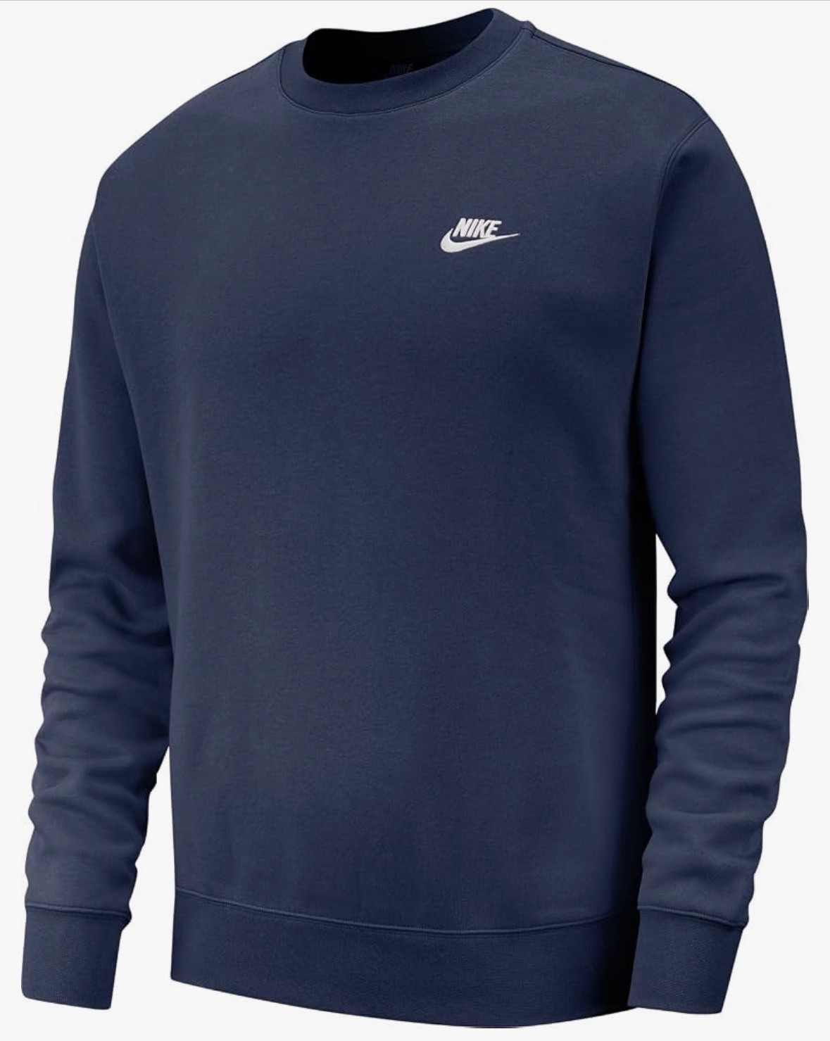 Nike Sportswear Club Fleece Crew Men\'s Pullover Navy Blue (BV2662-410) Size 2XL Nike Sportswear Club Fleece Crew Men\'s Pullover Navy Blue (BV2662-410) Size 2XL