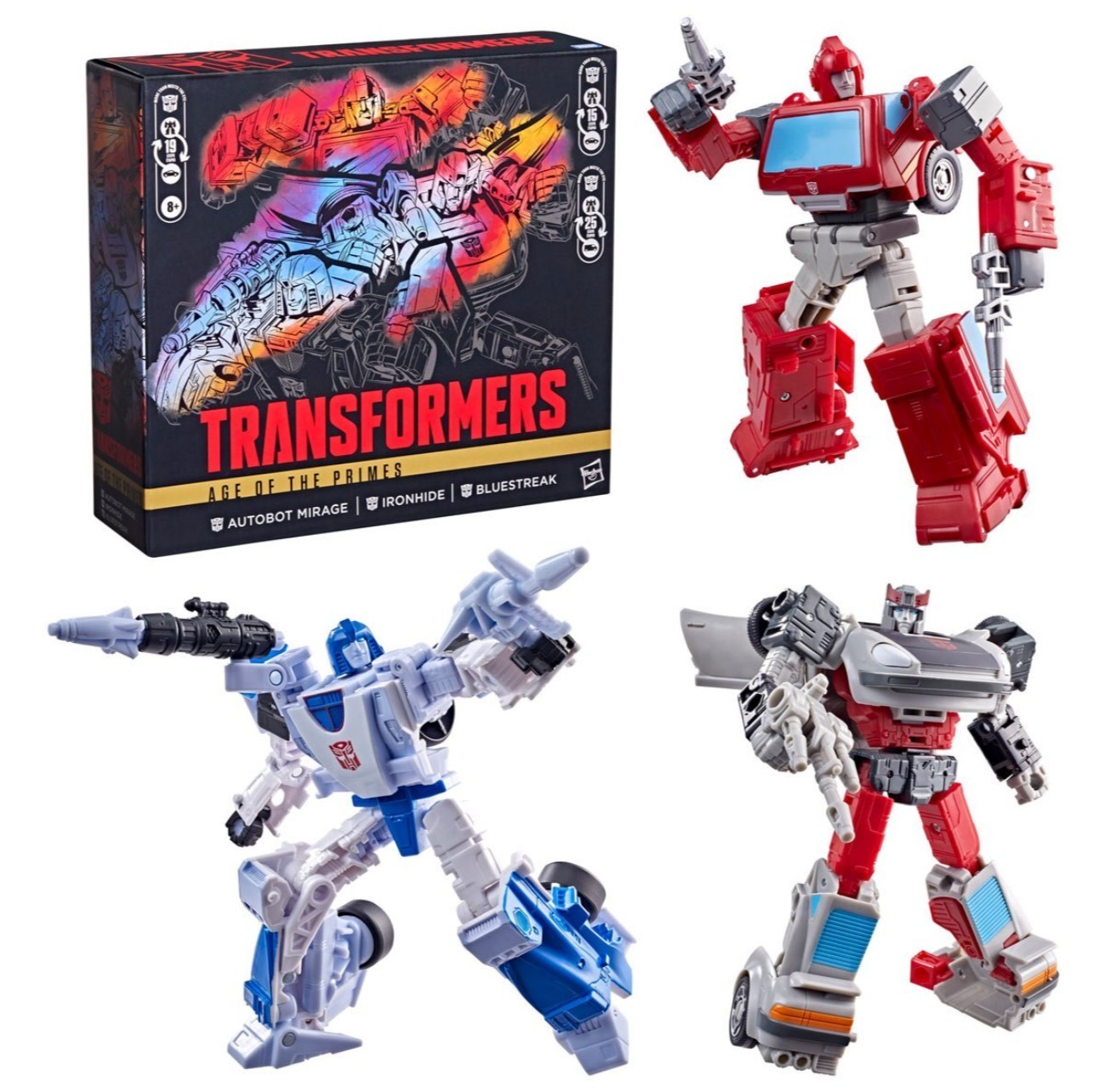 Transformers Age of the Primes Generations Selects Mirage, Ironhide, Bluestreak 