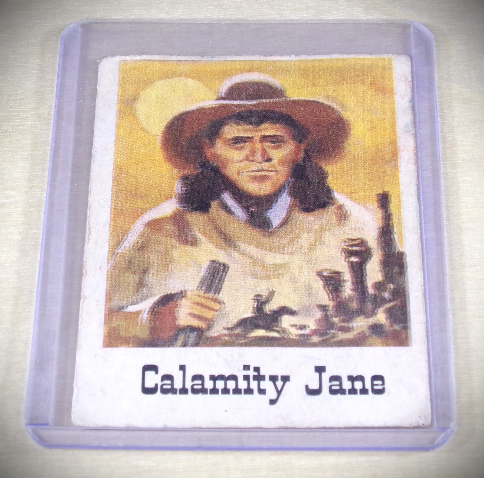 Vintage 1966 Leaf Good Guys & Bad Guys #62 Calamity Jane Trading Card VG Sleeve