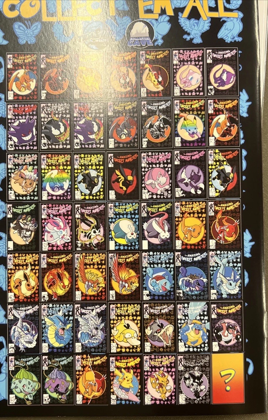 THE AMAZING POCKET MONSTERS VENOMIZED EMBOSSED FOIL VARIANT W/CustomCOA 138/151 THE AMAZING POCKET MONSTERS VENOMIZED EMBOSSED FOIL VARIANT W/CustomCOA 138/151