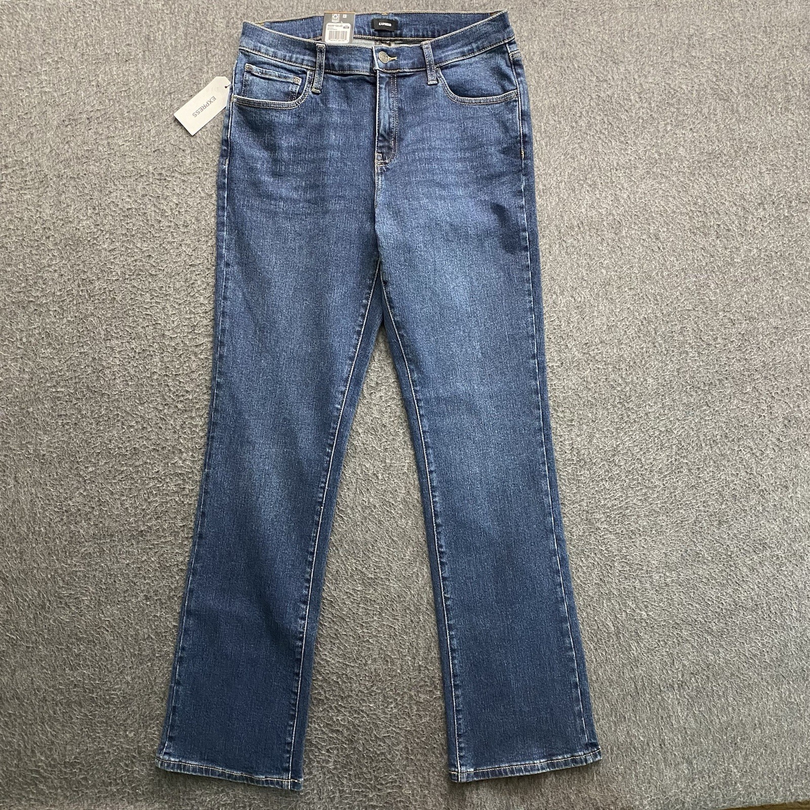 Express Jeans Women\'s Size 12 Blue Bootcut 5 Pocket Stretch Denim NEW NWT Express Jeans Women\'s Size 12 Blue Bootcut 5 Pocket Stretch Denim NEW NWT