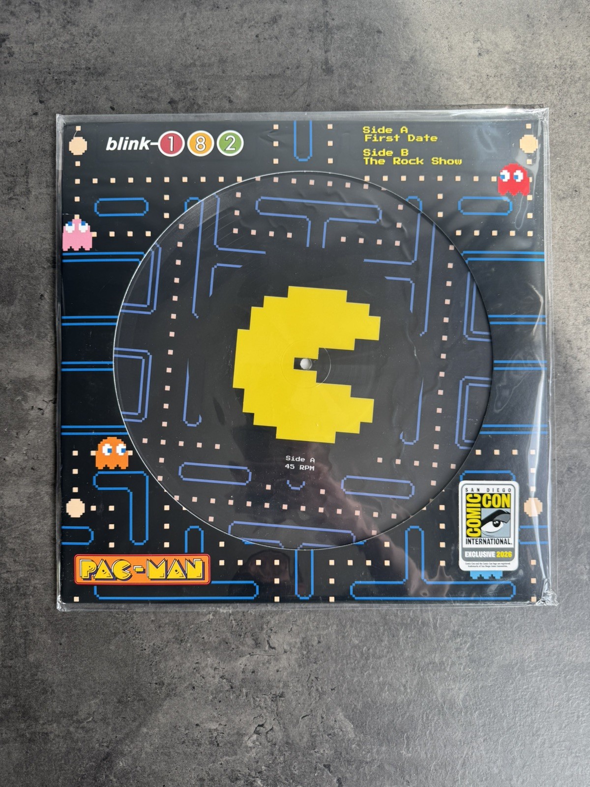 PAC-MAN x blink-182 Vinyl \'Take Off Your Pants and Jacket\' SDCC Exclusive PAC-MAN x blink-182 Vinyl \'Take Off Your Pants and Jacket\' SDCC Exclusive