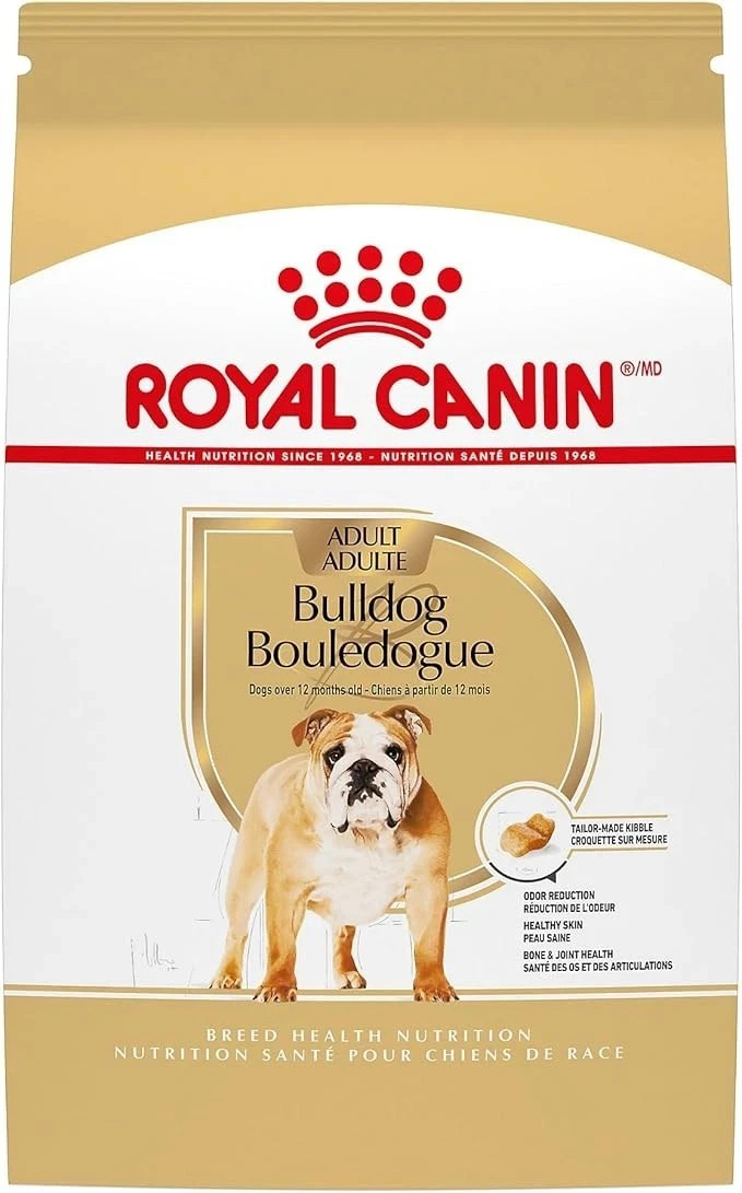 Royal Canin Bulldog Adult Dry Dog Food, 30 lb bag
