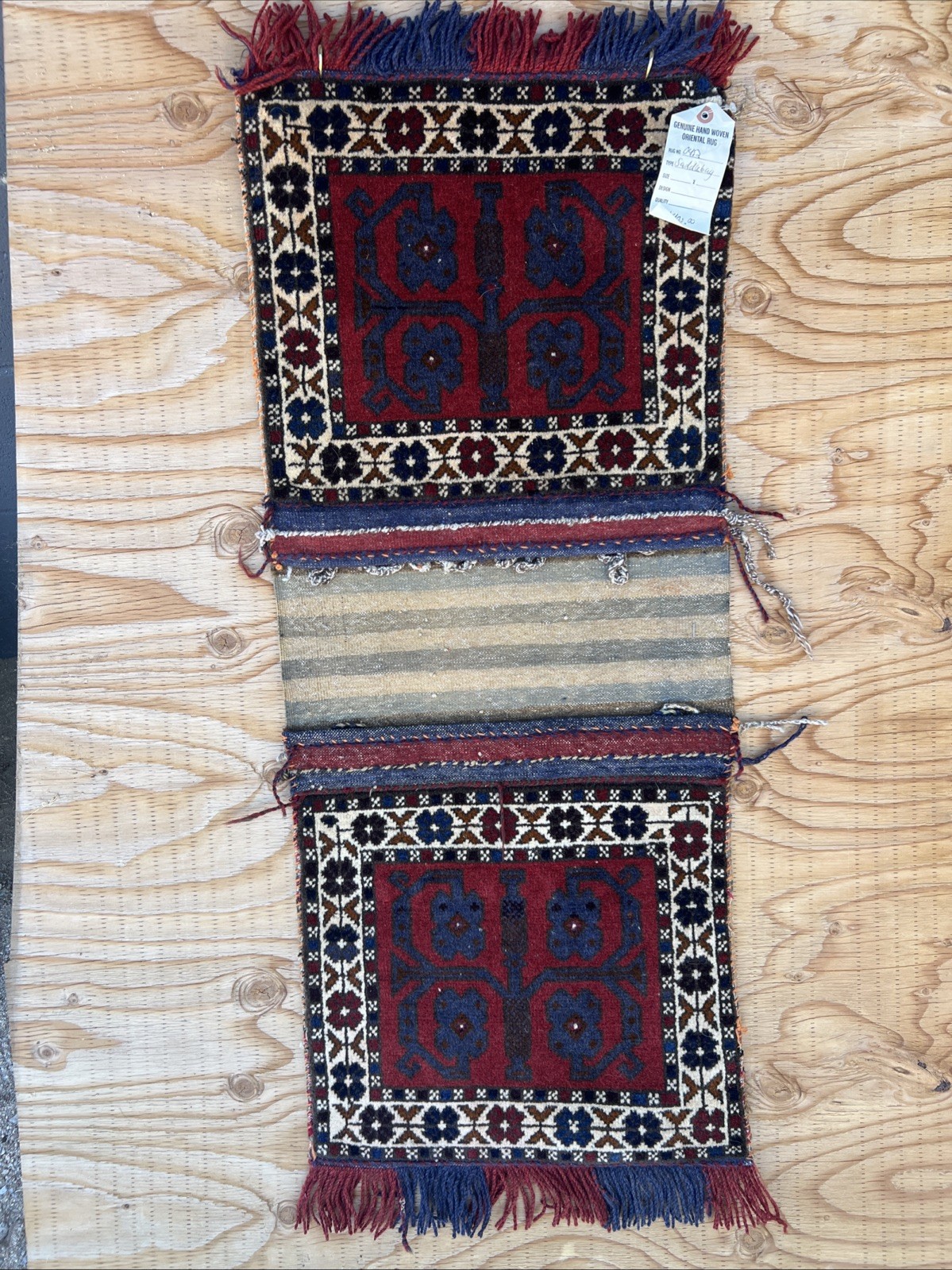 Antique Turkish Handwoven Kilim Chuval Saddlebag Tribal Wool Textile Rug Bag Antique Turkish Handwoven Kilim Chuval Saddlebag Tribal Wool Textile Rug Bag