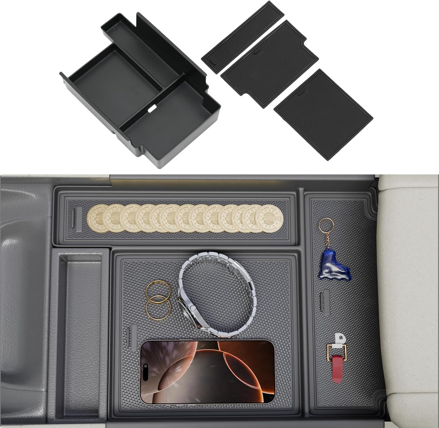 For 2022-2025 Nissan Pathfinder Center Console Organizer Armrest Storage Box For 2022-2025 Nissan Pathfinder Center Console Organizer Armrest Storage Box
