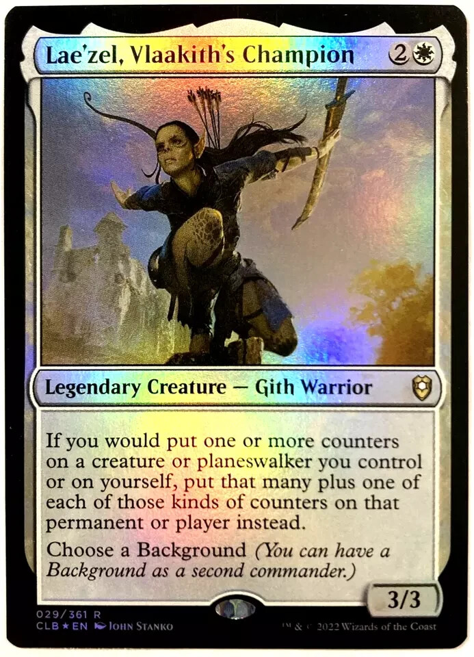 MTG Lae\'zel, Vlaakith\'s Champion *FOIL* Commander Legends Baldur\'s Gate 029 NM MTG Lae\'zel, Vlaakith\'s Champion *FOIL* Commander Legends Baldur\'s Gate 029 NM