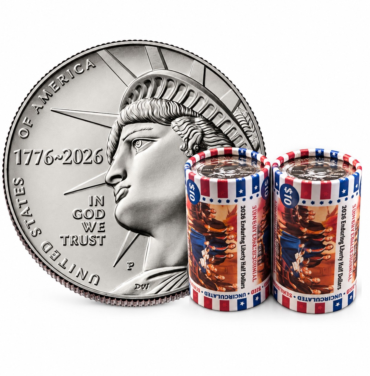 2026 Enduring Liberty Half Dollar P &D 2 Coin Set 1776-2026 SemiQuincentennial 2026 Enduring Liberty Half Dollar P &D 2 Coin Set 1776-2026 SemiQuincentennial