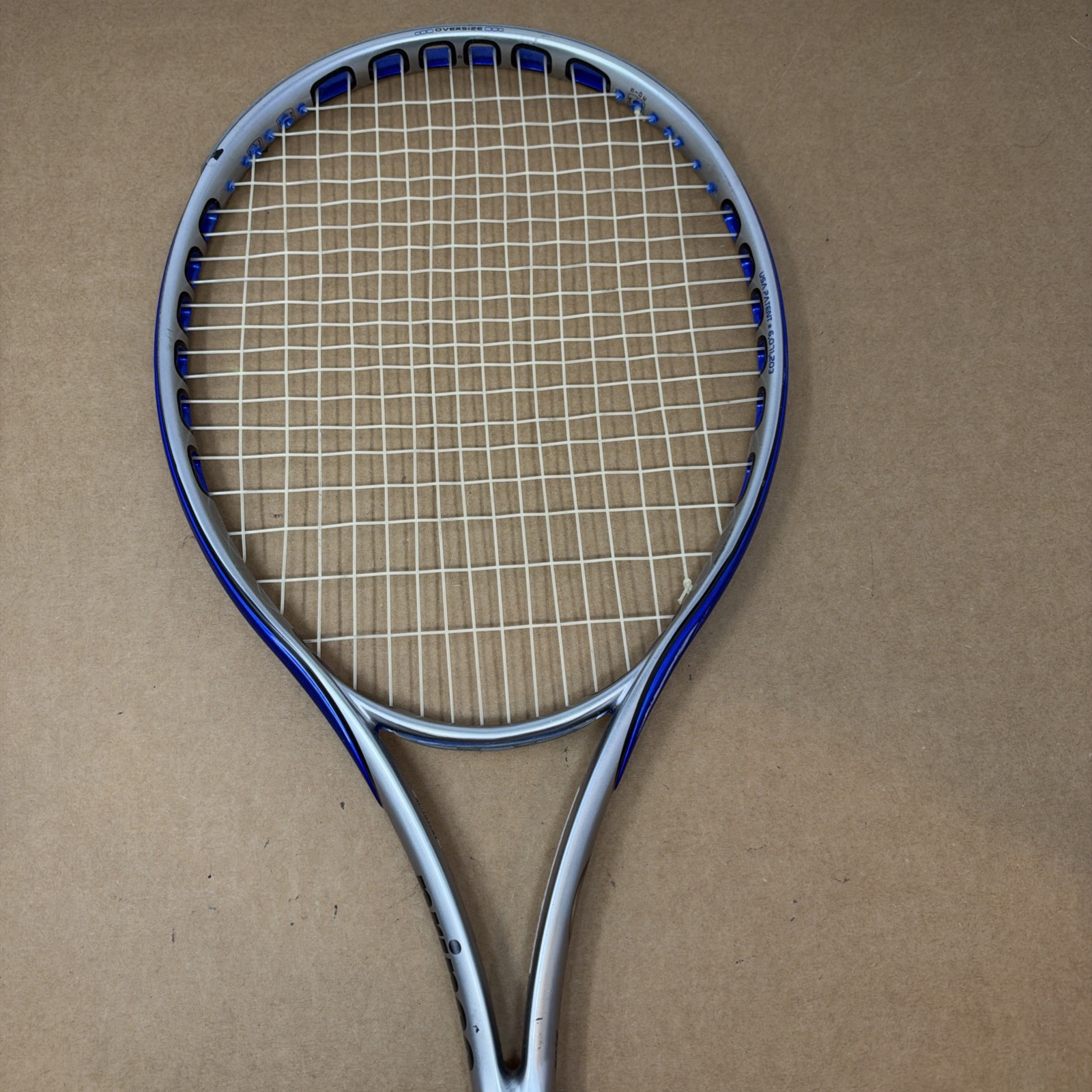 Prince O3 Speedport Blue Tennis Racquet Silver Blue Strung Oversize
