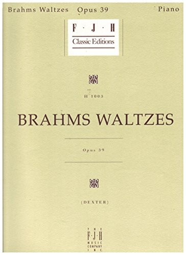 Brahms Waltzes Op39 Fjh Classi - GOOD