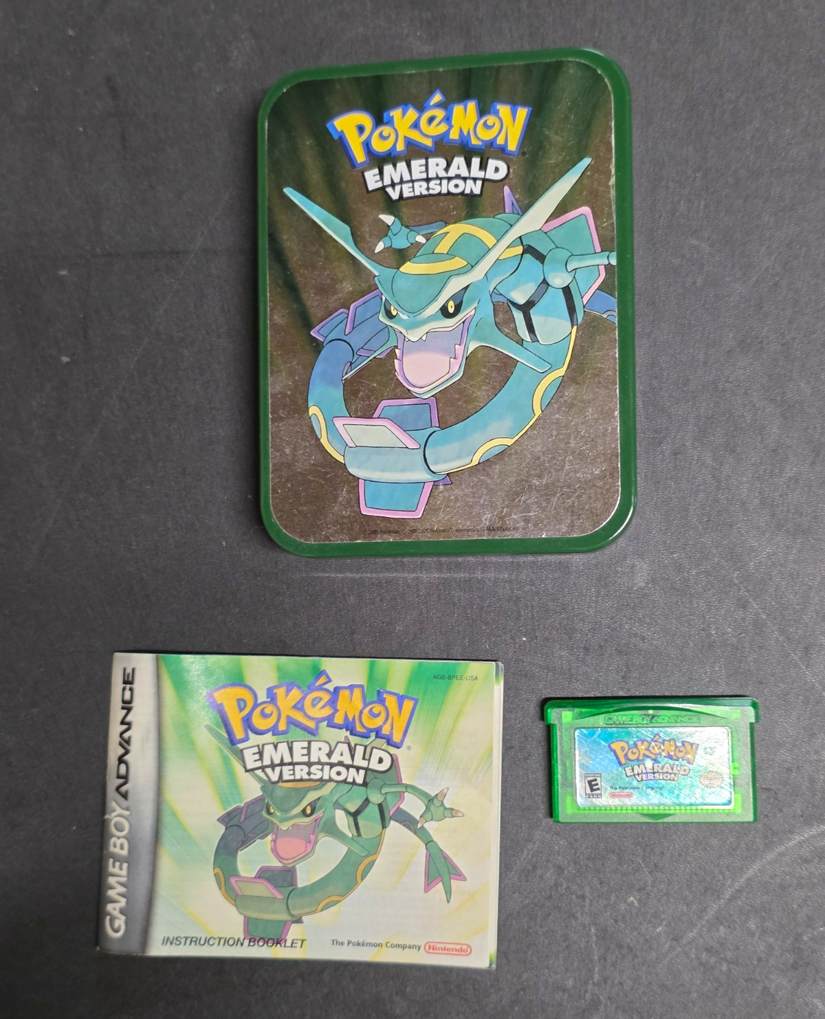 Nintendo Pokémon Emerald Version (GBA) Complete w/ Case & Manual NTSC-U/C E Nintendo Pokémon Emerald Version (GBA) Complete w/ Case & Manual NTSC-U/C E