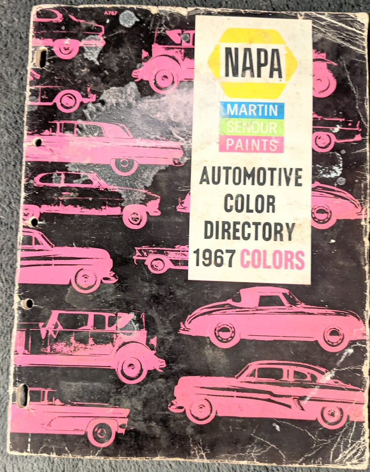 1967 MARTIN SENOUR Color Directory Paint Chips Ford AMC Chrysler GM and Trucks 1967 MARTIN SENOUR Color Directory Paint Chips Ford AMC Chrysler GM and Trucks