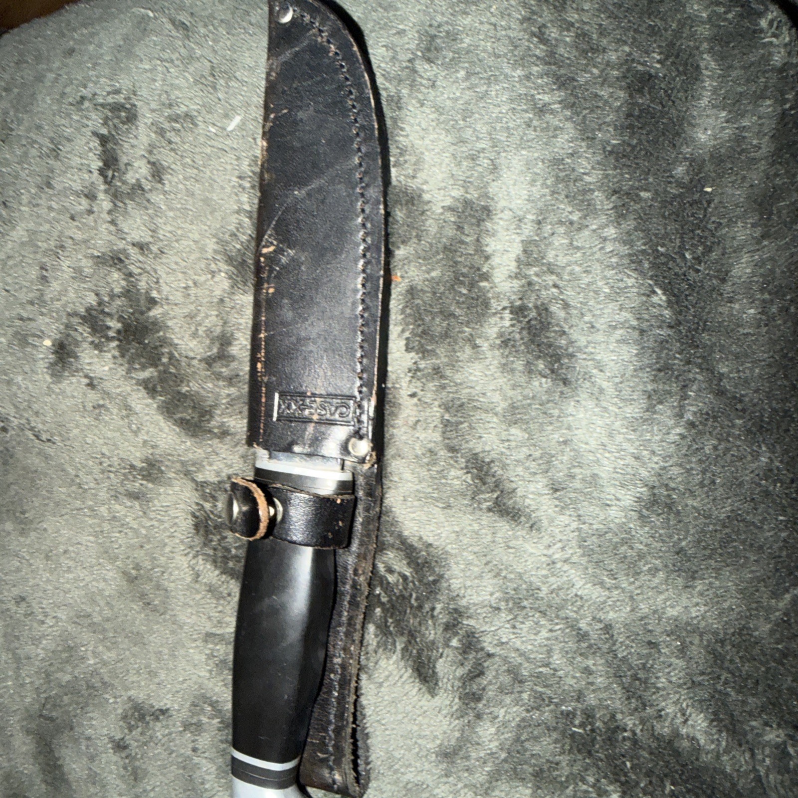 VINTAGE CASE XX USA 223-5 HUNTING KNIFE WITH CASE XX LEATHER SHEATH 1965-69 VINTAGE CASE XX USA 223-5 HUNTING KNIFE WITH CASE XX LEATHER SHEATH 1965-69