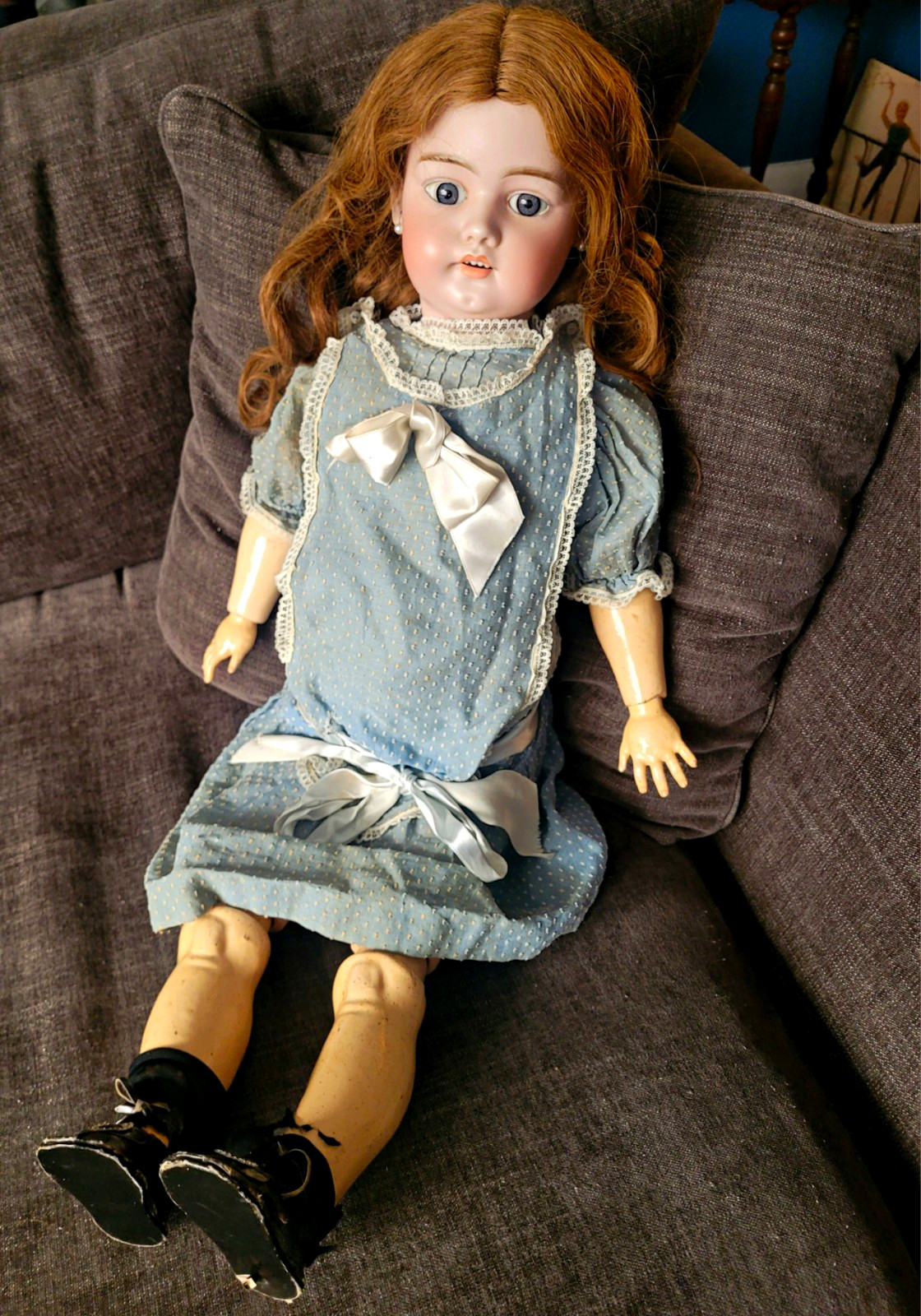 Antique Simon & Halbig German Bisque Jointed Composite Doll Victorian Edwardian