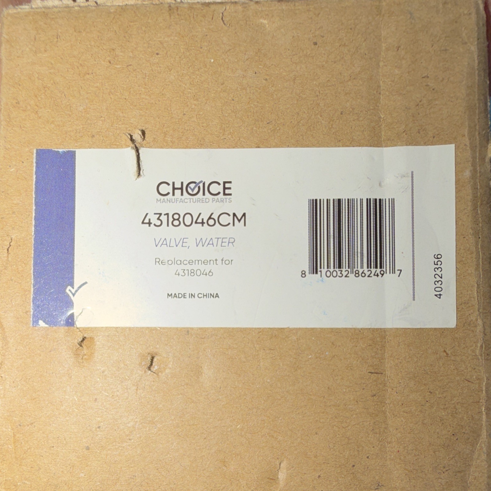 Choice Manufactured Parts 4318046CM Refrigerator Water Valve Replacement Choice Manufactured Parts 4318046CM Refrigerator Water Valve Replacement