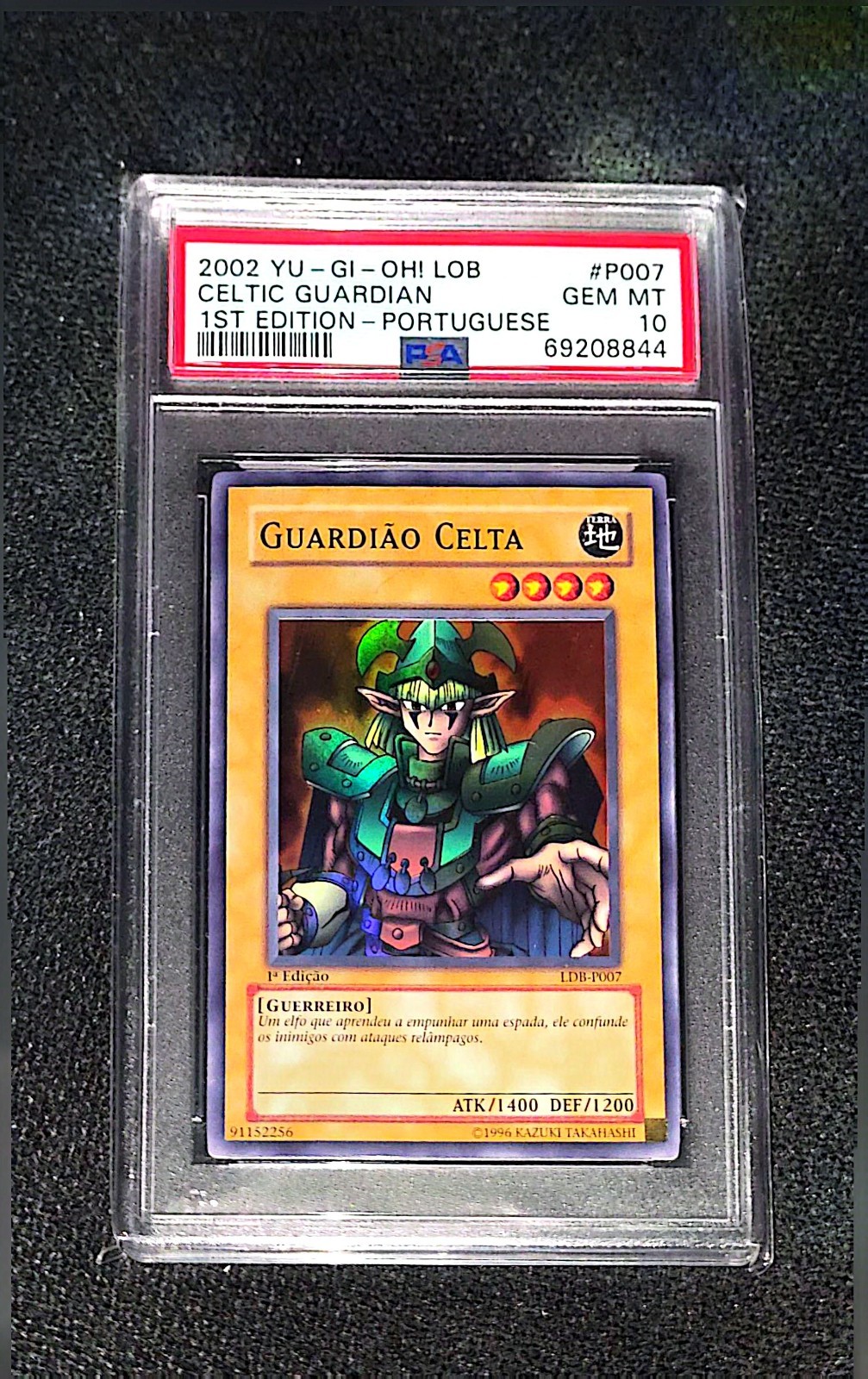 Konami Yu-Gi-Oh Celtic Guardian LDB-P007 1st Ed PT Rare PSA 10 POP 16 Konami Yu-Gi-Oh Celtic Guardian LDB-P007 1st Ed PT Rare PSA 10 POP 16
